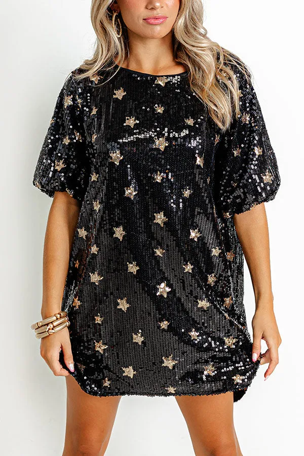 Spotlight Darling Sequin Mini Dress In Black sold by Impressions product image thumbnail 2