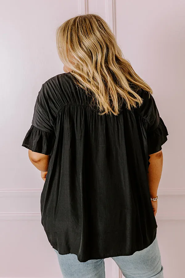 Summer Breeze Shift Top in Black Curves sold by Impressions product image thumbnail 4