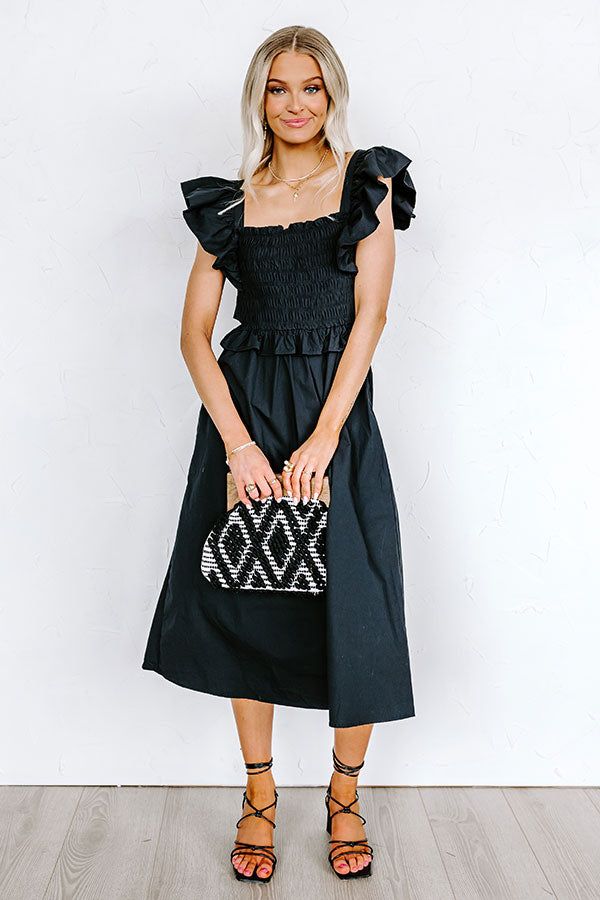 Galveston Coast Midi In Black sold by Impressions