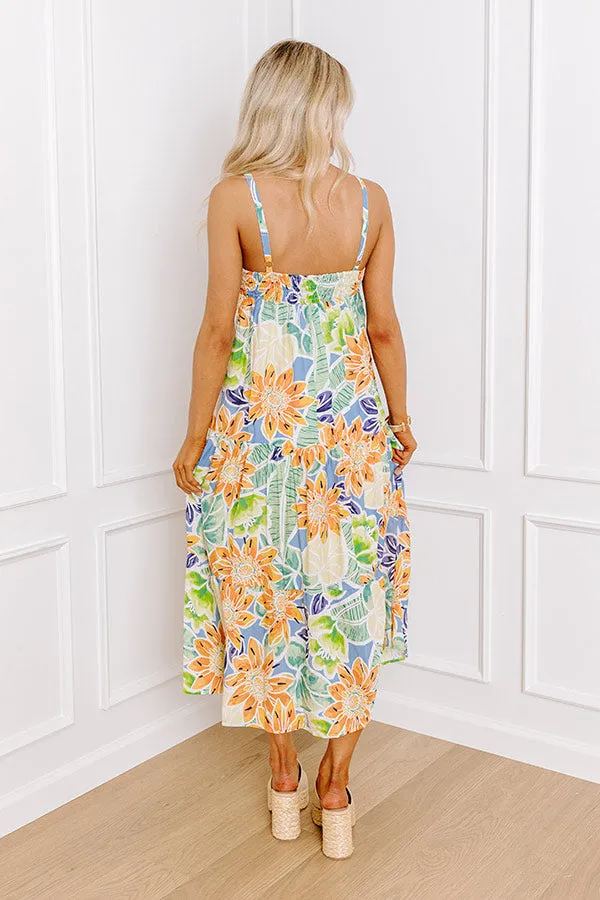 Talk Of The Tropics Midi in Airy Blue sold by Impressions product image thumbnail 3