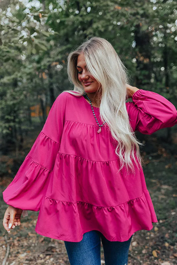 Ever So Posh Shift Top In Hot Pink sold by Impressions product image thumbnail 2