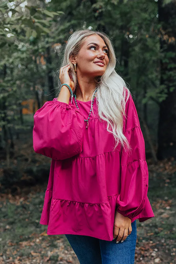 Ever So Posh Shift Top In Hot Pink sold by Impressions product image thumbnail 3