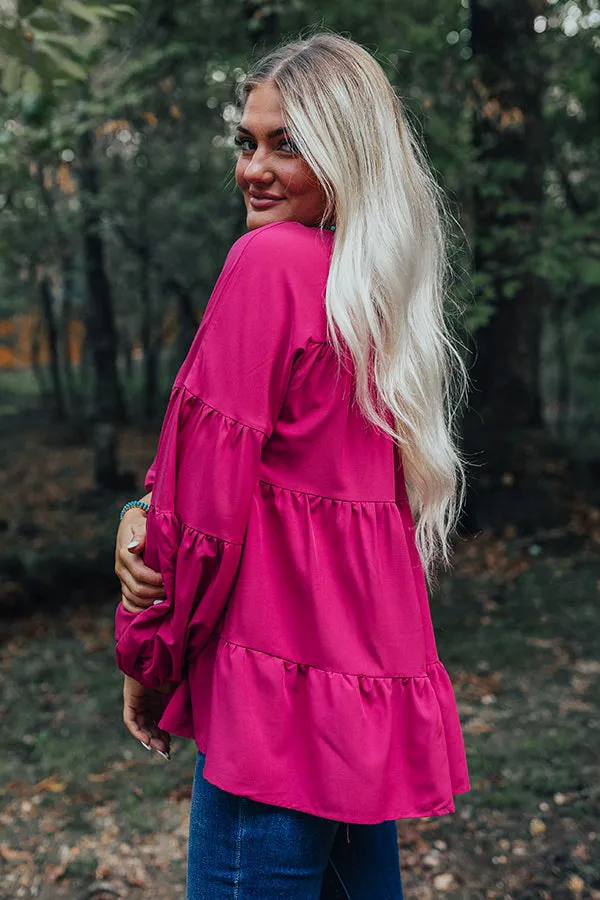 Ever So Posh Shift Top In Hot Pink sold by Impressions product image thumbnail 4