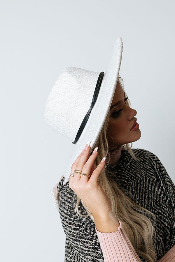 Trading Kisses Felt Fedora In Light Stone sold by Impressions product image thumbnail 2