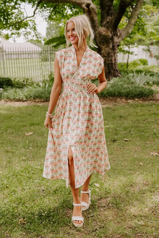 Cue The Sunshine Floral Midi sold by Impressions