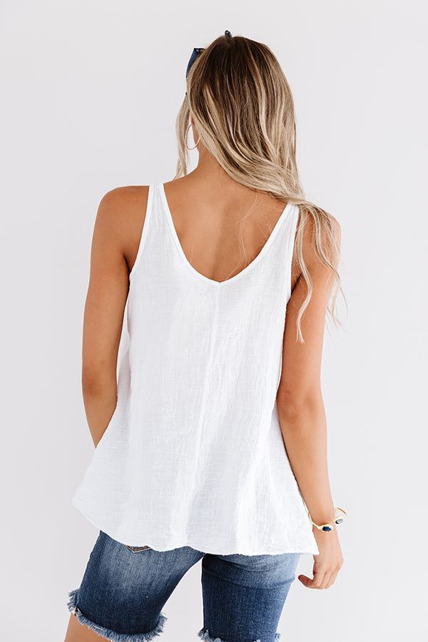 Wish On A Star Shift Tank In White sold by Impressions product image thumbnail 5