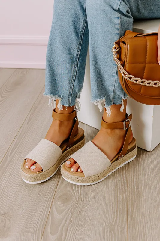 The Brighton Canvas Espadrille In Tan sold by Impressions