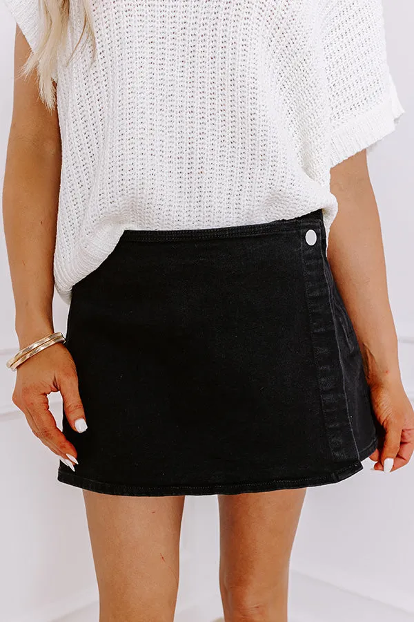 The Olivia Denim Skort in Black sold by Impressions product image thumbnail 3