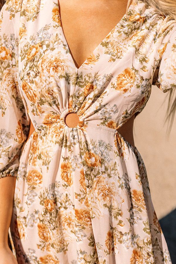 Just In Time Floral Cut Out Midi In Cream sold by Impressions product image thumbnail 4