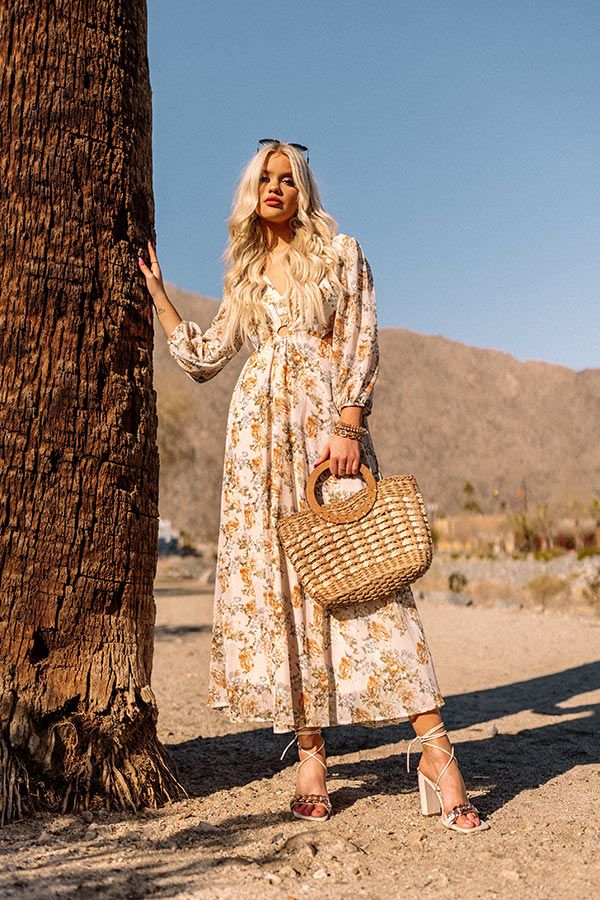 Just In Time Floral Cut Out Midi In Cream sold by Impressions product image thumbnail 5