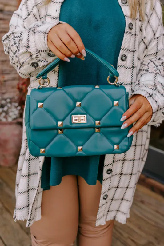 Make Your Debut Faux Leather Purse In Hunter Green sold by Impressions