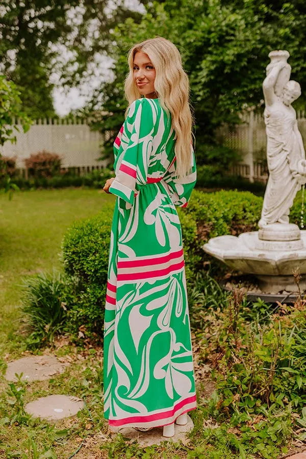 Sunshine and Sangrias Maxi Dress in Green sold by Impressions product image thumbnail 2