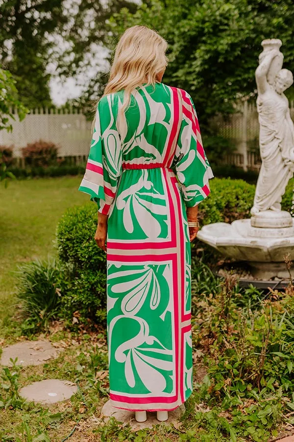 Sunshine and Sangrias Maxi Dress in Green sold by Impressions product image thumbnail 4