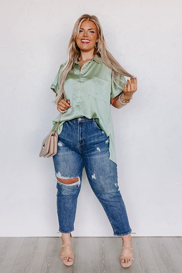 Lifelong Memories Button Up In Sage Curves sold by Impressions product image thumbnail 2