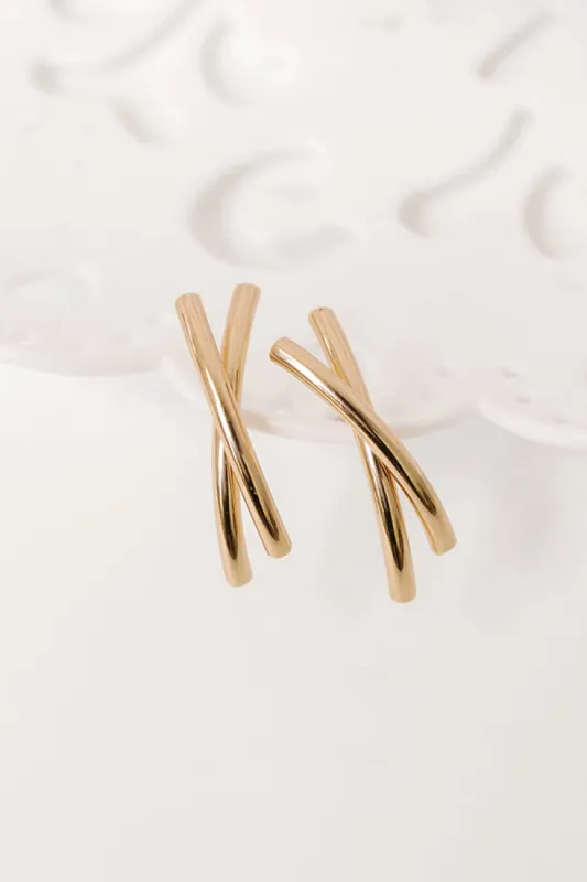 Subtle Charm Earrings in Gold sold by Impressions