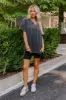 Casual Meetup Oversized Tee in Vintage Black sold by Impressions