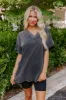 Casual Meetup Oversized Tee in Vintage Black sold by Impressions
