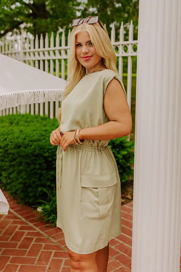 Central Park Stroll Cargo Mini Dress Curves sold by Impressions product image thumbnail 2