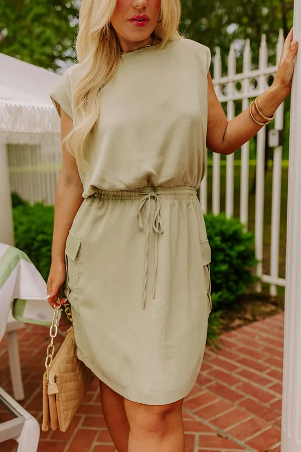 Central Park Stroll Cargo Mini Dress Curves sold by Impressions product image thumbnail 3