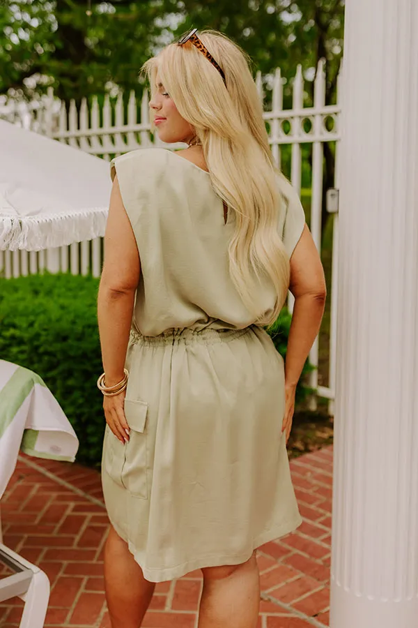 Central Park Stroll Cargo Mini Dress Curves sold by Impressions product image thumbnail 4