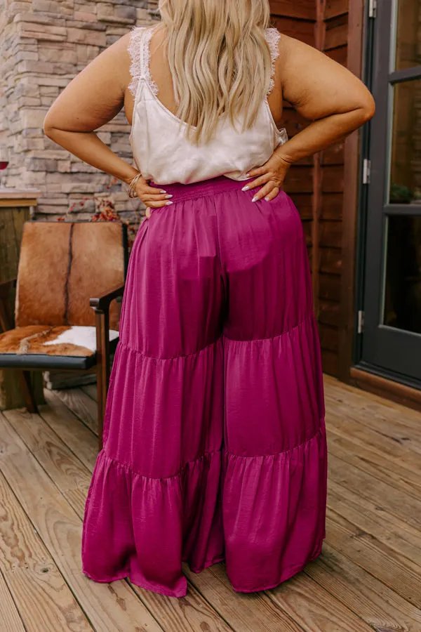Caught Crushing High Waist Pants In Berry Curves sold by Impressions product image thumbnail 5