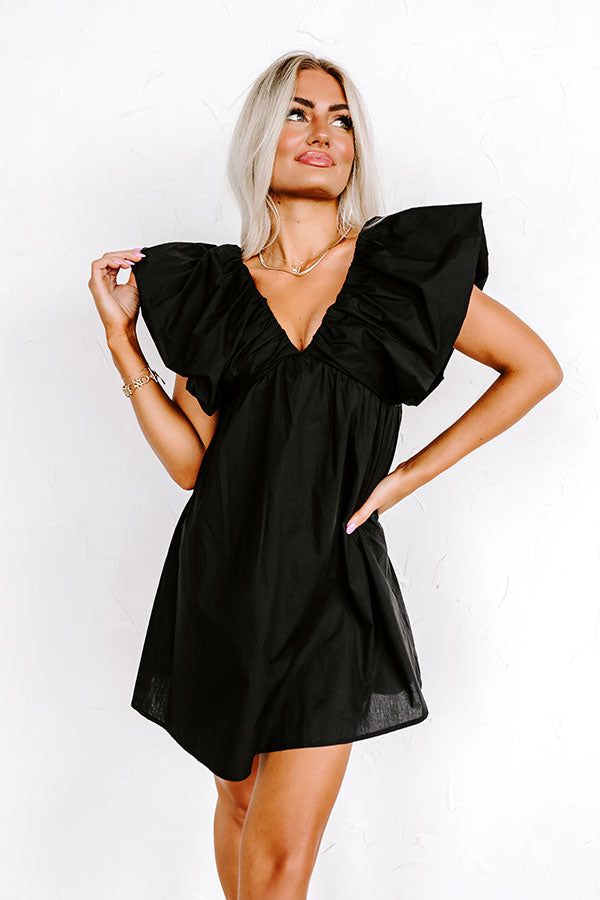 Palm Beach Skies Mini Dress In Black sold by Impressions product image thumbnail 2