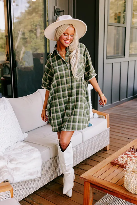 Bonfire Ready Plaid Mini Dress sold by Impressions