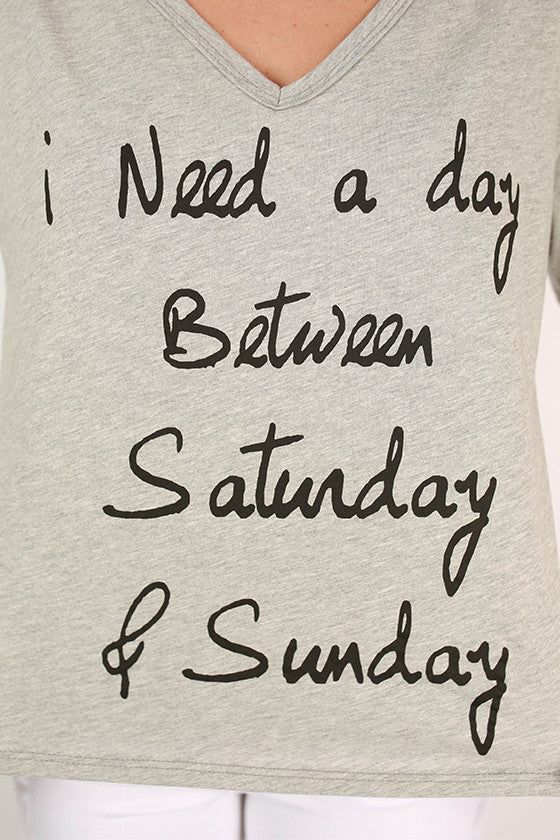 A Day Between Saturday & Sunday Tee sold by Impressions product image thumbnail 5