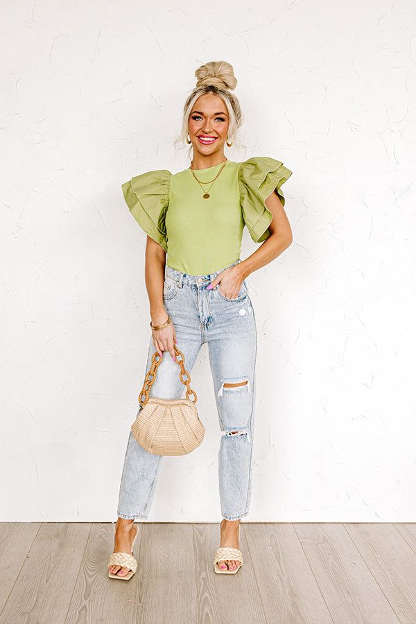 Keen On You Bodysuit in Lime sold by Impressions product image thumbnail 3