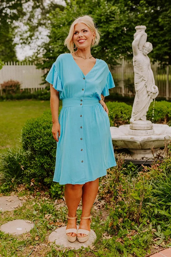 Farmer's Market Ready Linen-Blend Mini Dress sold by Impressions product image thumbnail 5