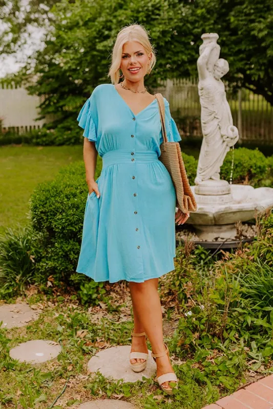 Farmer's Market Ready Linen-Blend Mini Dress sold by Impressions