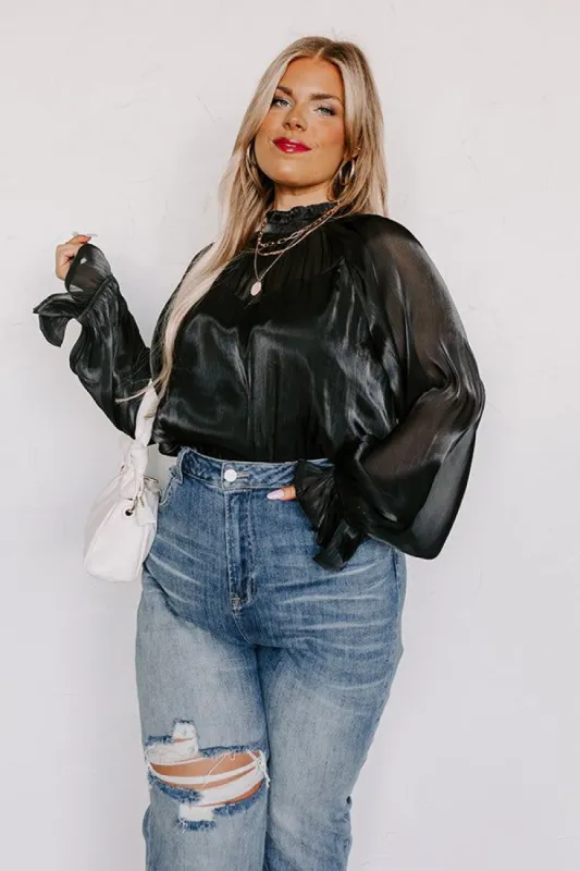 Greatest Opportunity Shift Top in Black Curves sold by Impressions