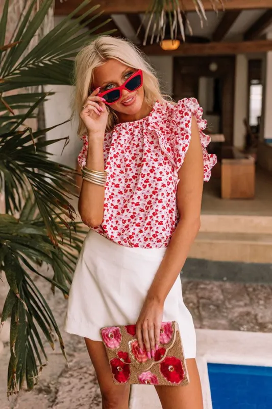 Poppy Garden Shift Top sold by Impressions