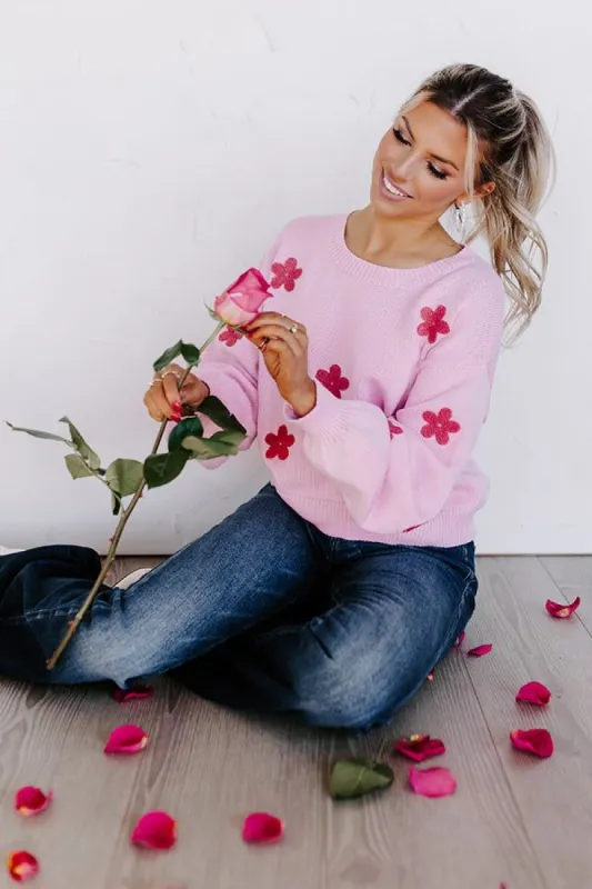 Daisy Delight Embroidered Sweater sold by Impressions