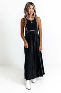 Fashion Queen Maxi Dress in Vintage Black sold by Impressions