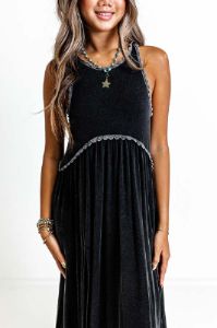 Fashion Queen Maxi Dress in Vintage Black sold by Impressions