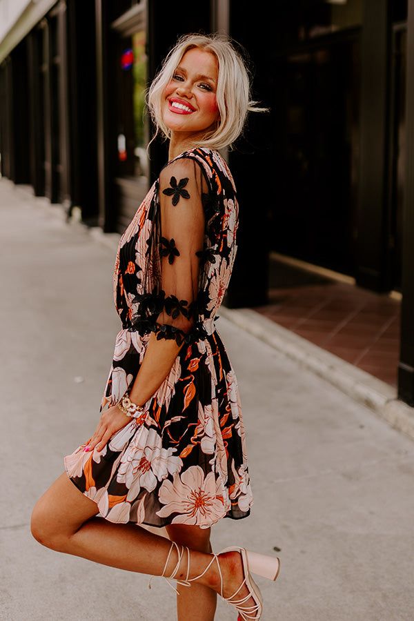 Easily Enchanted Pleated Dress In Black sold by Impressions product image thumbnail 3