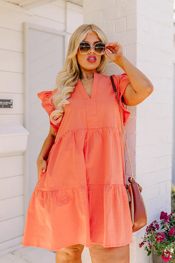 Front Porch Swinging Dress In Orange Curves sold by Impressions product image thumbnail 2