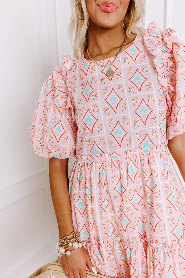 Forever Sweethearts Ruffle Mini Dress in Pink sold by Impressions product image thumbnail 2