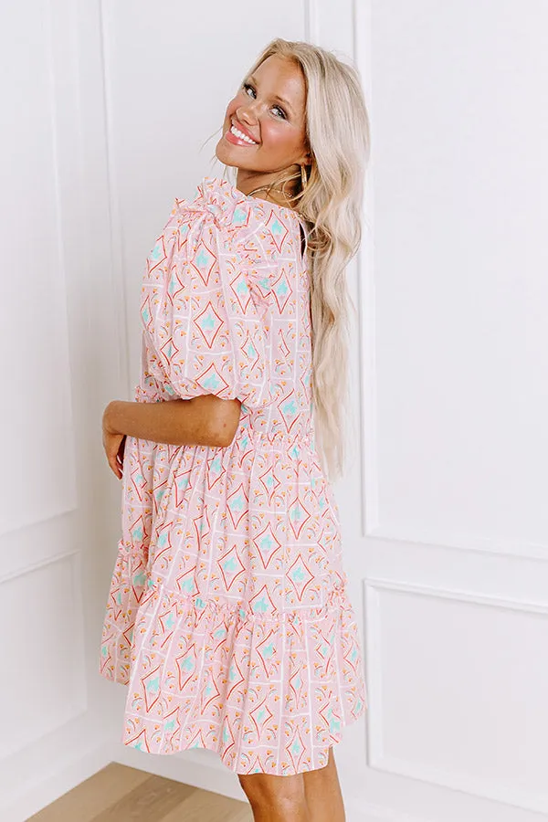 Forever Sweethearts Ruffle Mini Dress in Pink sold by Impressions product image thumbnail 5