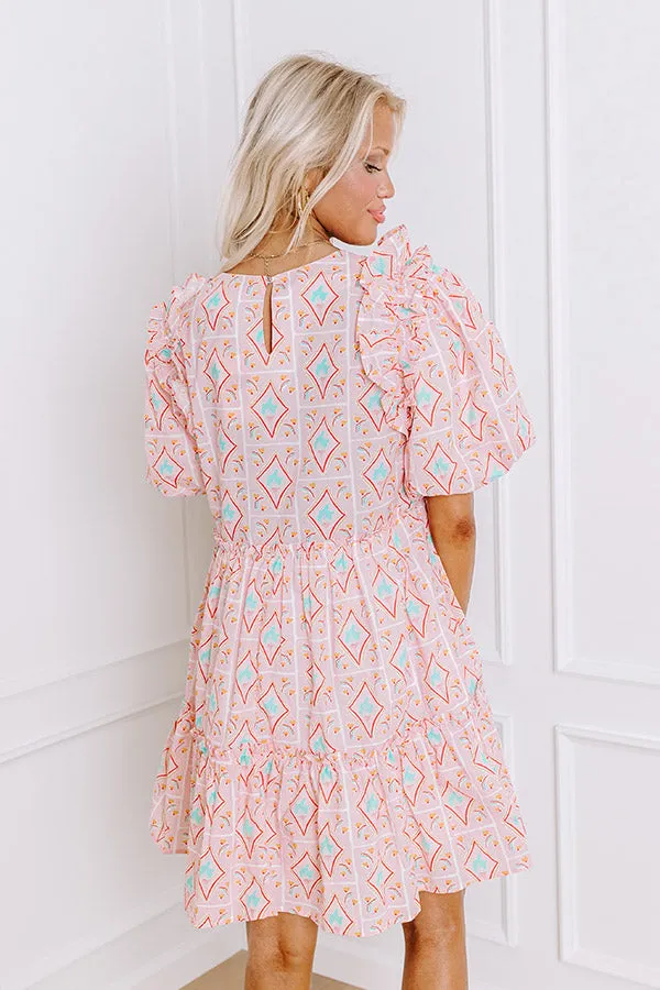 Forever Sweethearts Ruffle Mini Dress in Pink sold by Impressions product image thumbnail 4