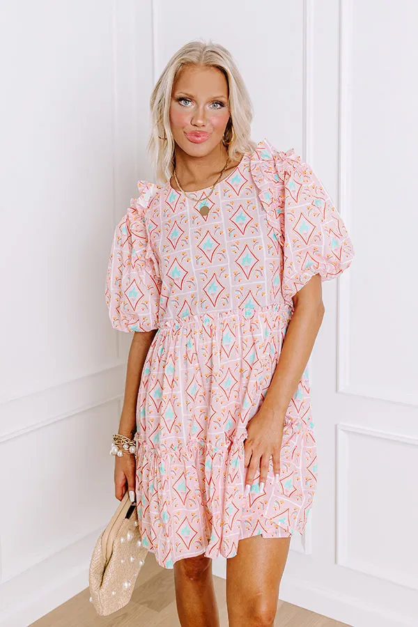 Forever Sweethearts Ruffle Mini Dress in Pink sold by Impressions product image thumbnail 3