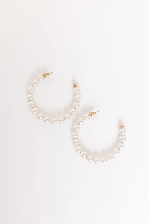 Lovely Pearls Hoop Earrings sold by Impressions