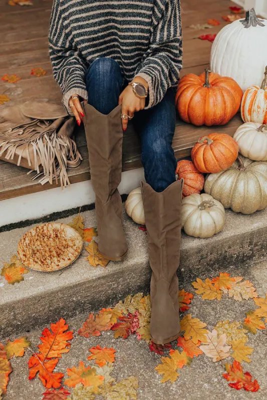 The Wisteria Faux Suede Boot sold by Impressions