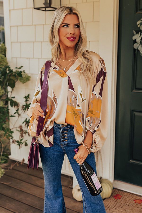 Chardonnay And Candlelight Satin Top sold by Impressions