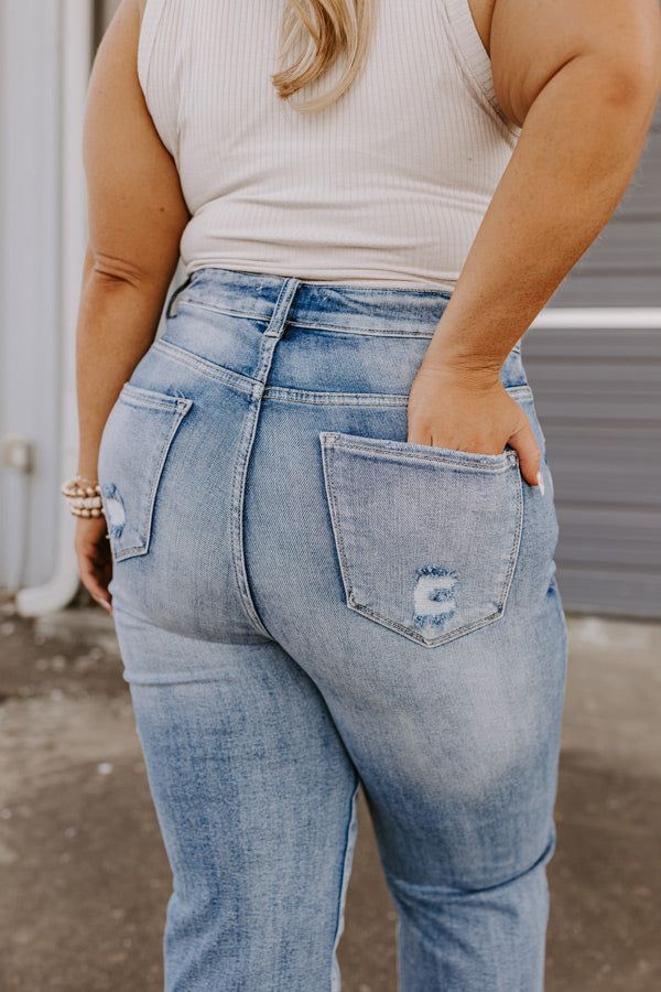 The Scarlett High Waist Jean In Medium Wash Curves sold by Impressions product image thumbnail 5