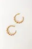 Happy Hour Meetup Hoop Earrings in Gold sold by Impressions
