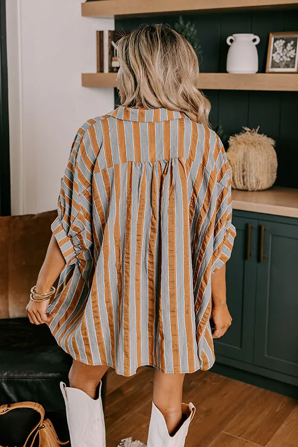 Pumpkin Spice Cutie Oversized Button Up sold by Impressions product image thumbnail 5