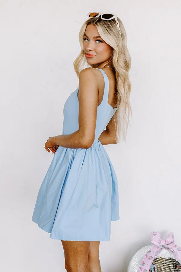 Stay Flirty Corset Mini Dress in Sky Blue sold by Impressions product image thumbnail 4