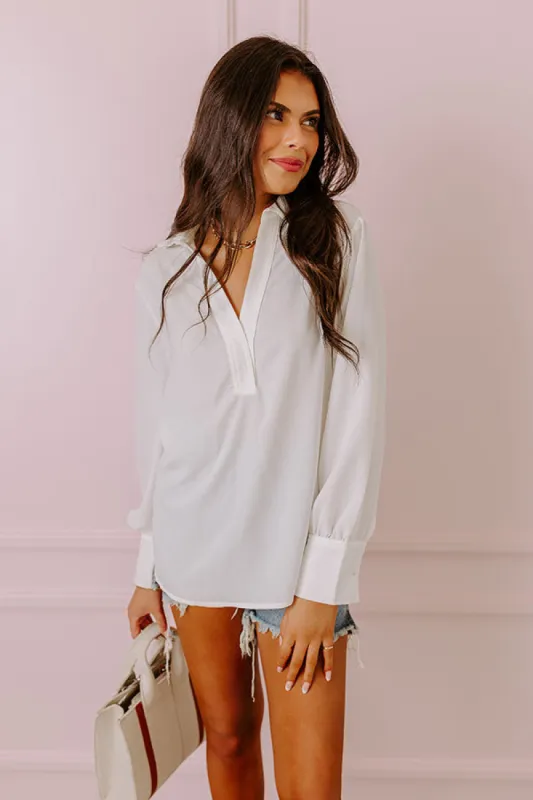 Charleston Getaway Shift Top in Ivory sold by Impressions